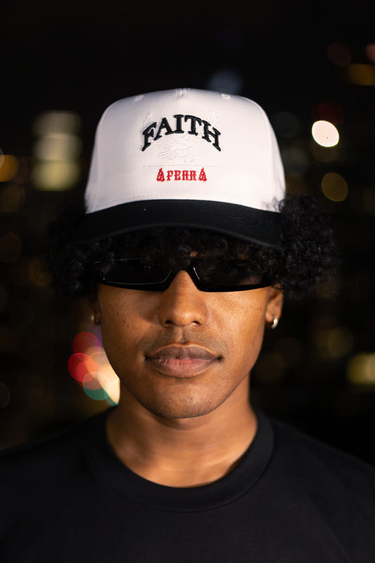 Faith Over Fear Hat White/Black