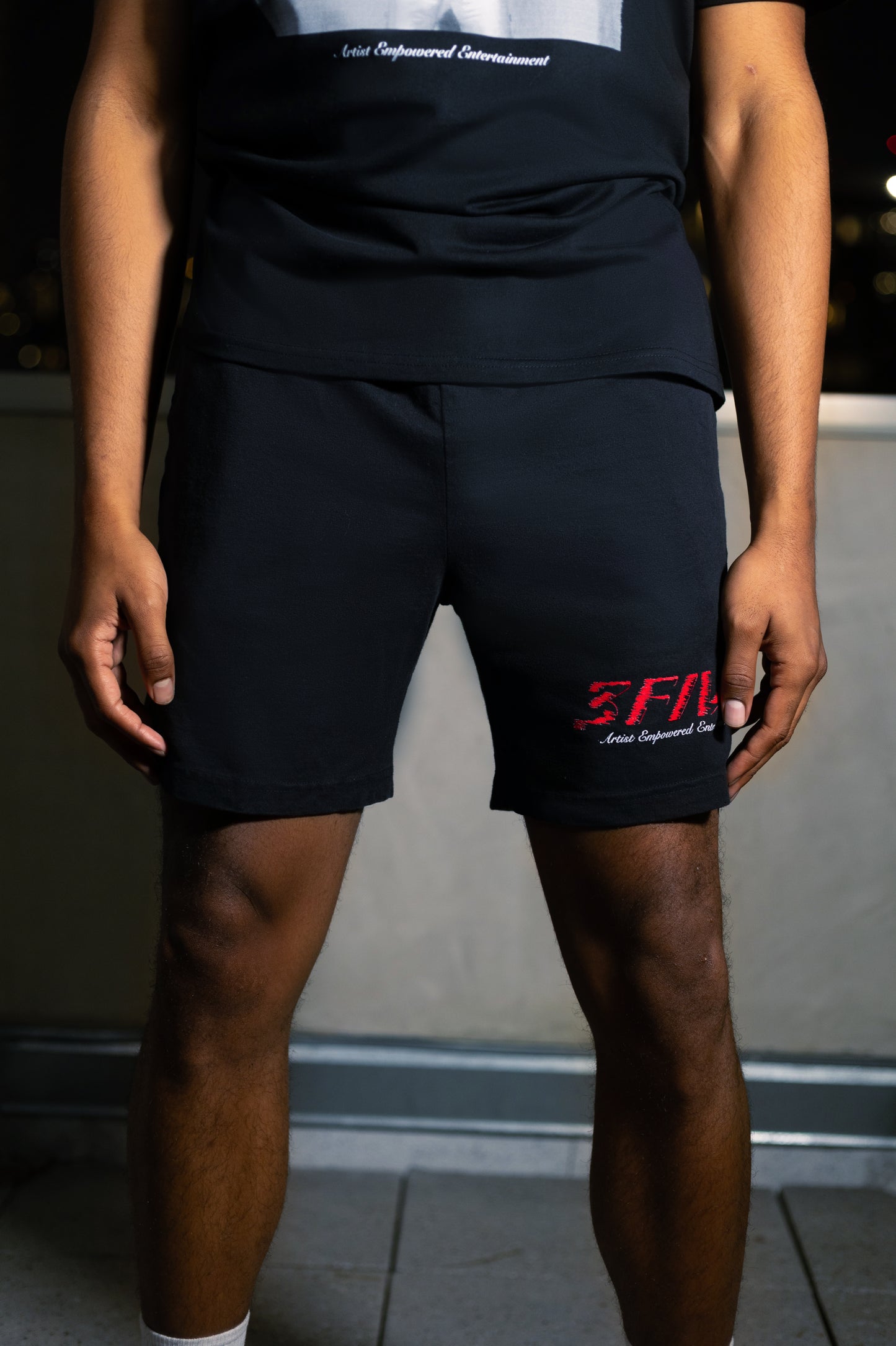 3FIVE Classic Sweat Shorts Black